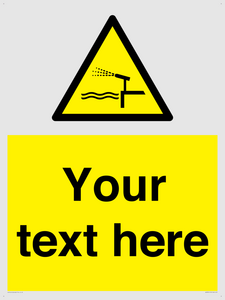 Custom warning water cannon